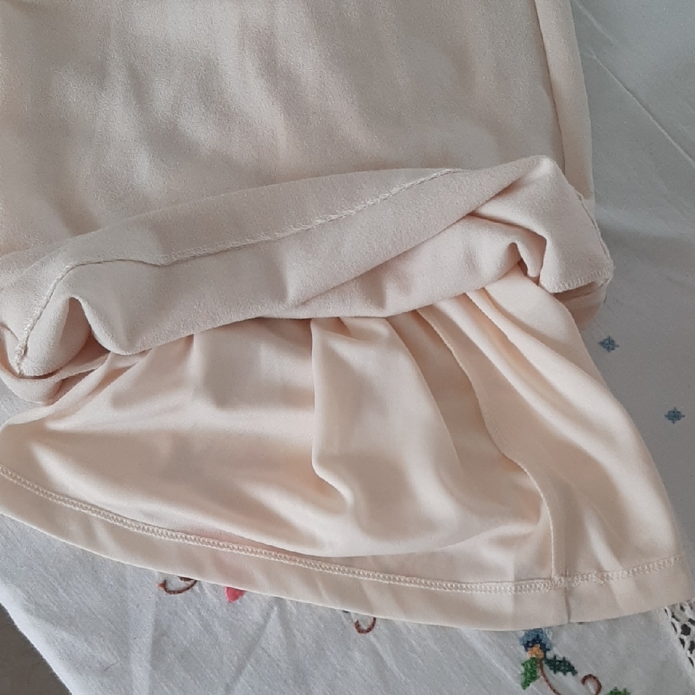 NEW๐MELANIE LYNE๐CREAM Silver Sequin WIDE LEG Jumpsuit with STRETCH Sz ML - Picture 10 of 13